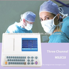 3-Kanal-EKG-Monitor, Elektrokardiographie, Elektrokardiograph Ecg Monitor (MSLEC18-N)